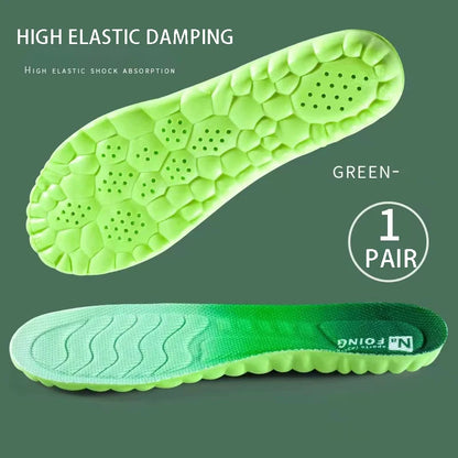 4D Sports Massage Insoles for Adults High Elastic Soft Deodorization Massage Running Football Orthopedic Shoe Pads Unisex